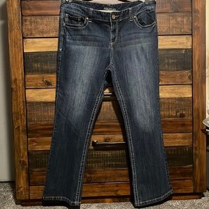 Maurices Womens Jeans size 18 short Dark Wash Bootcut